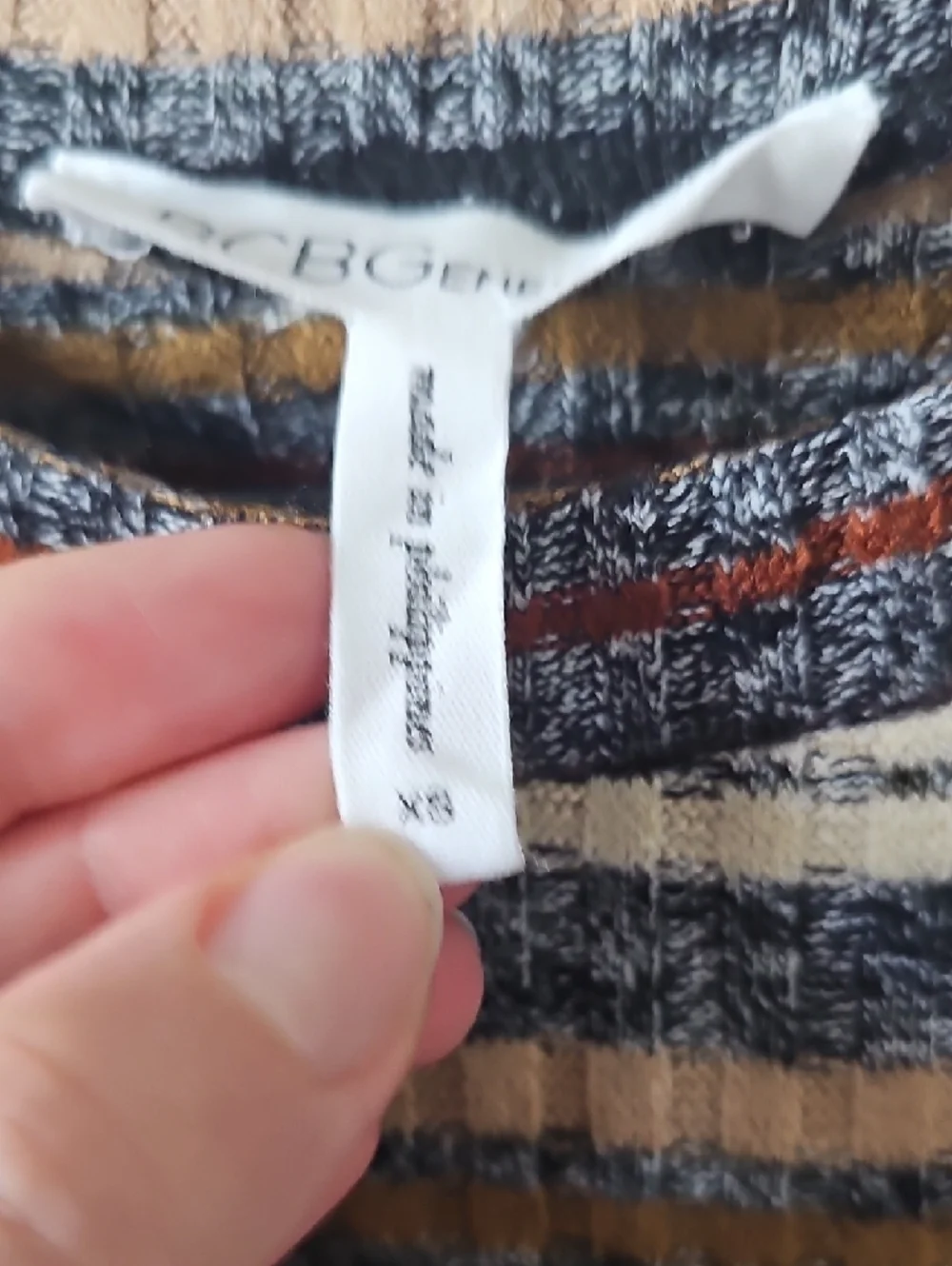 BCBGeneration Striped Ribbed Matching Set - Picture 8 of 8